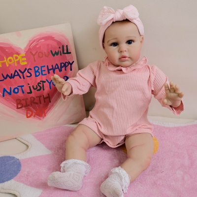 Мягконабивная кукла Реборн девочка Ия, 55 см-2